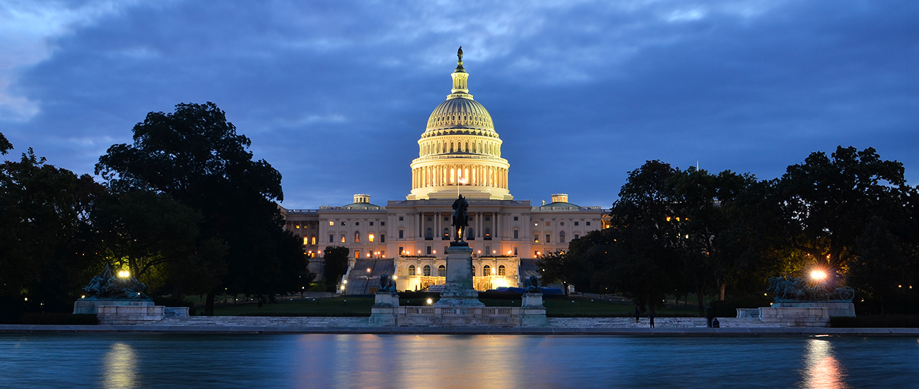 Photo of US Capitol at Night